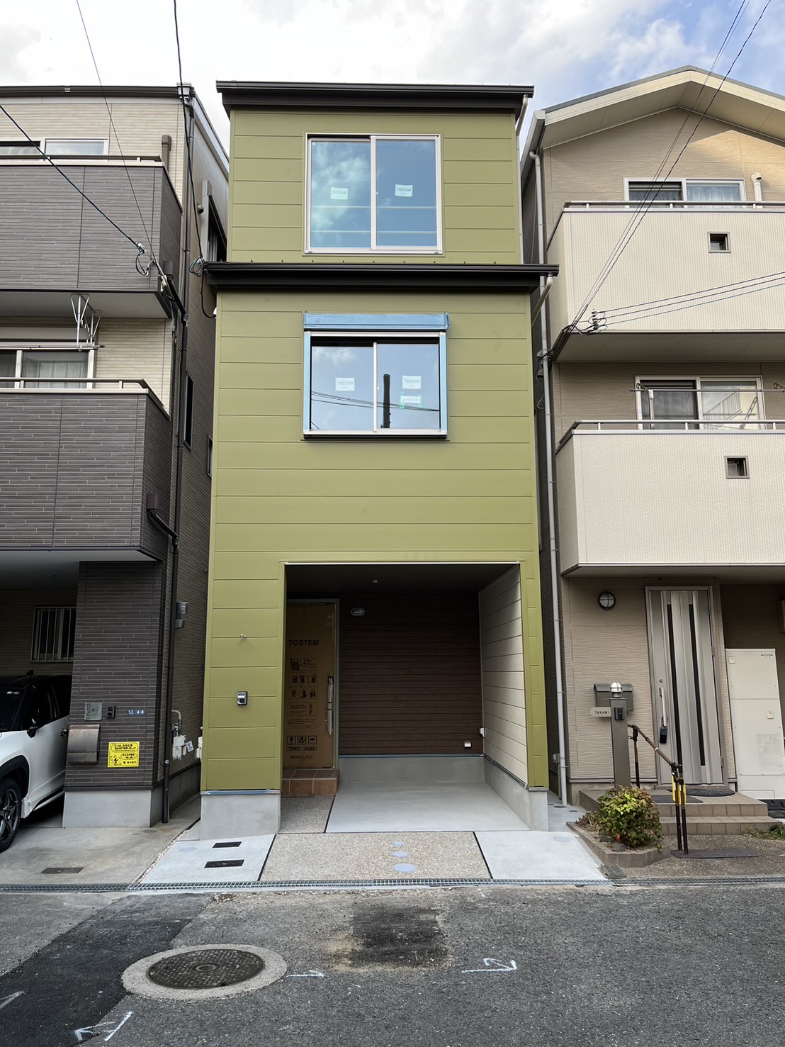 ３階建て狭小住宅の完成 写真